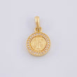 Dije Medalla San Benito 1.55g / 2cm Oro Amarillo 18K