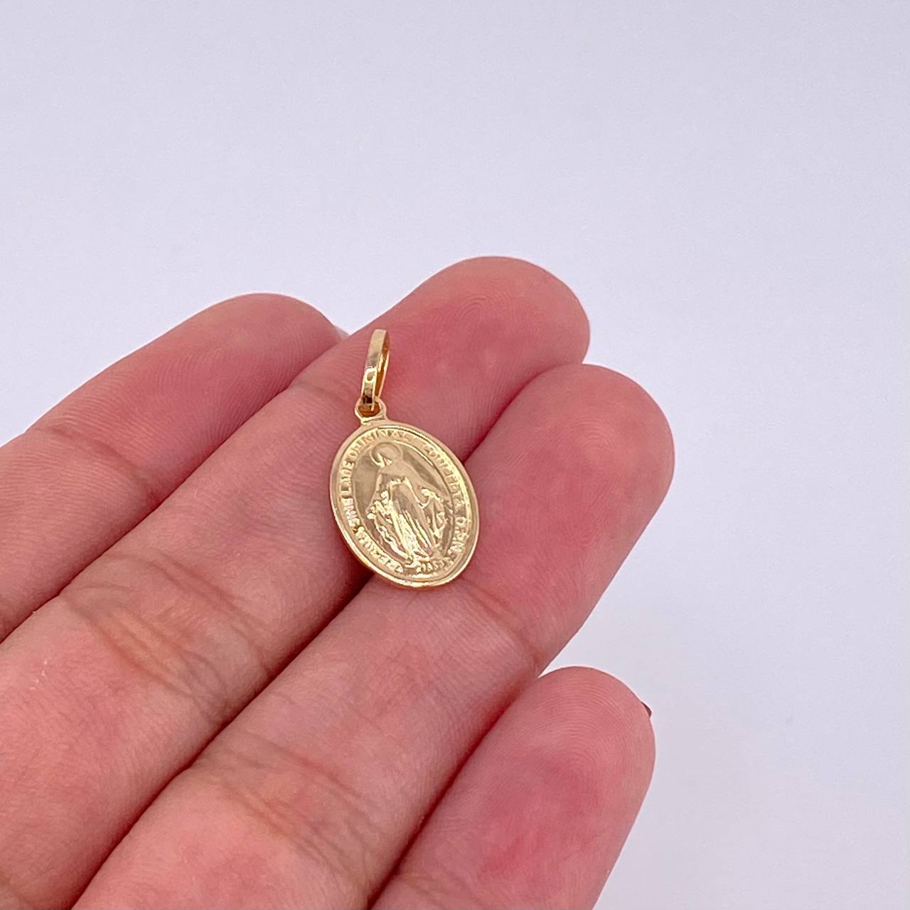 Dije Virgen Milagrosa 1.3g / 2.2cm Oro Amarillo 18K