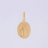 Dije Virgen Milagrosa 1.3g / 2.2cm Oro Amarillo 18K