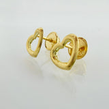 Topos Corazón 0.65gr / 8mm Oro Amarillo 18K