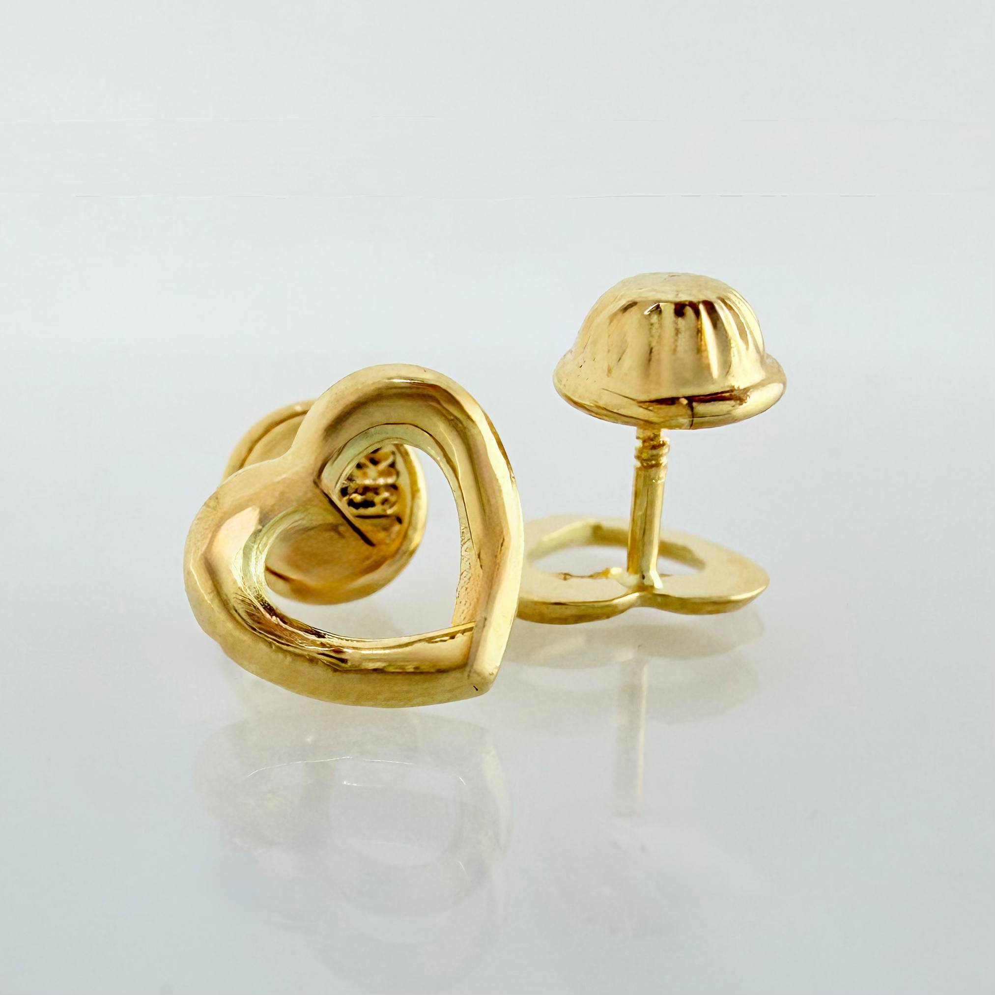 Topos Corazón 0.65gr / 8mm Oro Amarillo 18K