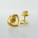 Topos Corazón 0.65gr / 8mm Oro Amarillo 18K