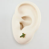 Topos Cruz Esmeraldas 18pts 1.2gr / 9mm Oro Amarillo 18K *