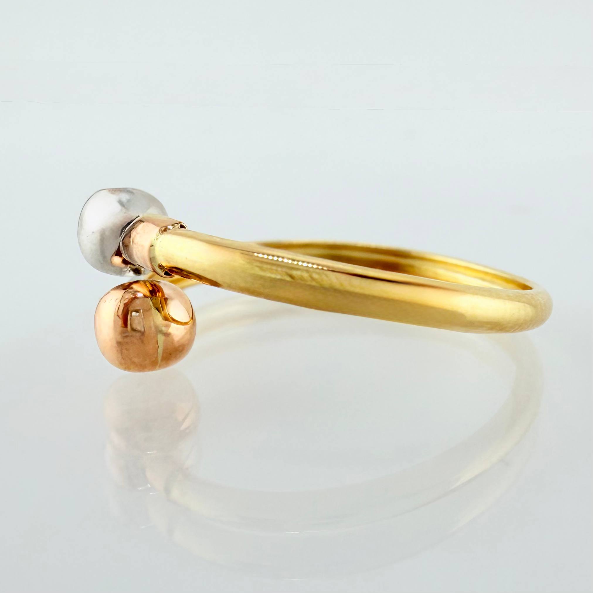 Anillo Tu Y Yo 1gr / T6 3/4 / Tres Oros 18K