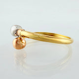 Anillo Tu Y Yo 1gr / T7 3/4 / Tres Oros 18K