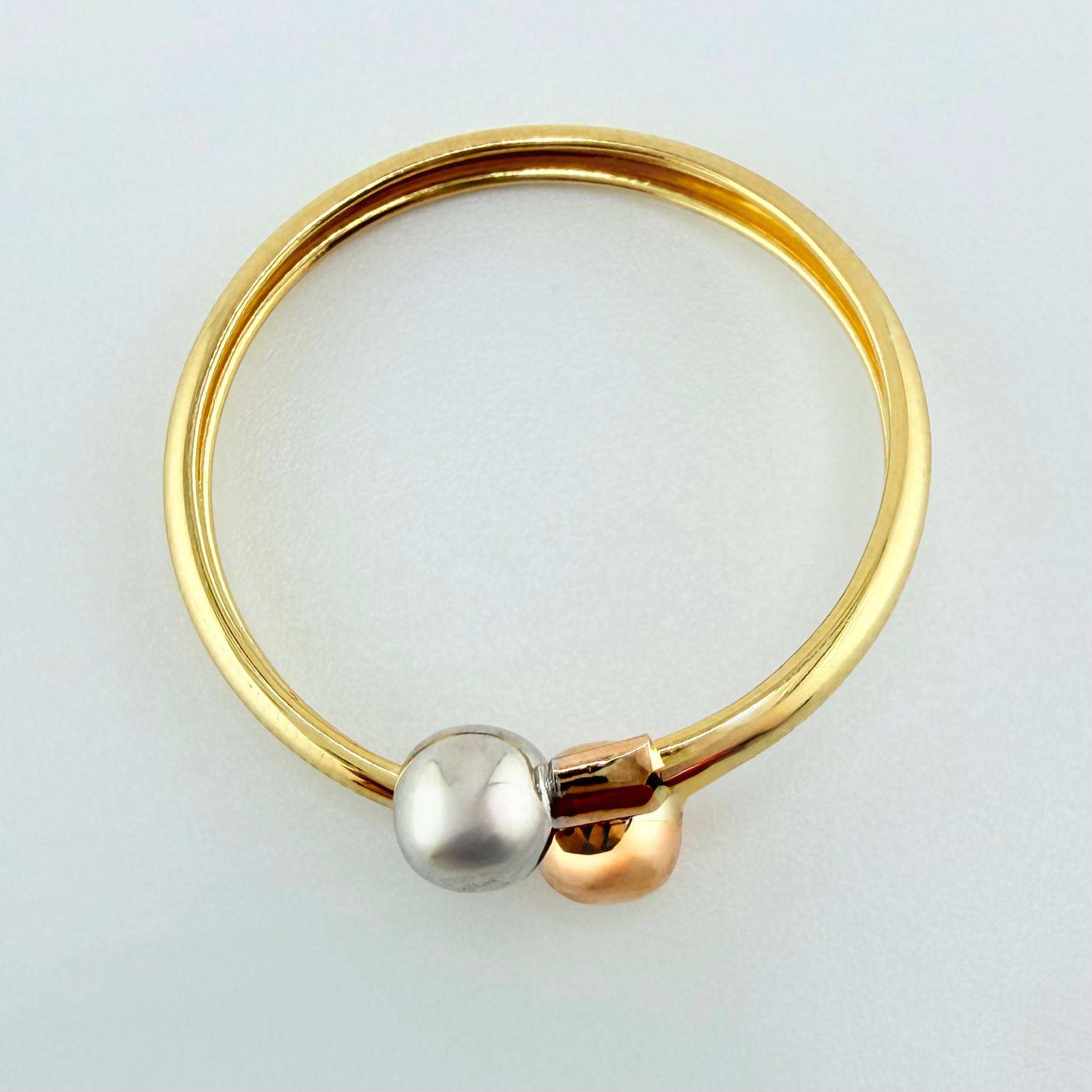 Anillo Tu Y Yo 1gr / T7 3/4 / Tres Oros 18K