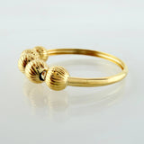 Anillo Cinco Lunas 1gr / T6 1/2 / Oro Amarillo 18K