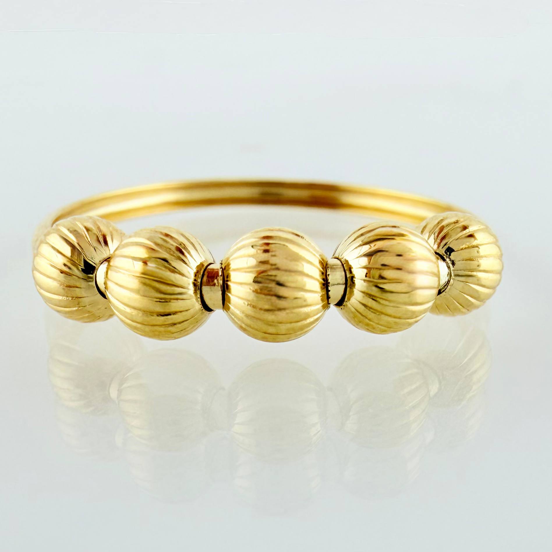 Anillo Cinco Lunas 1gr / T5 3/4 / Oro Amarillo 18K