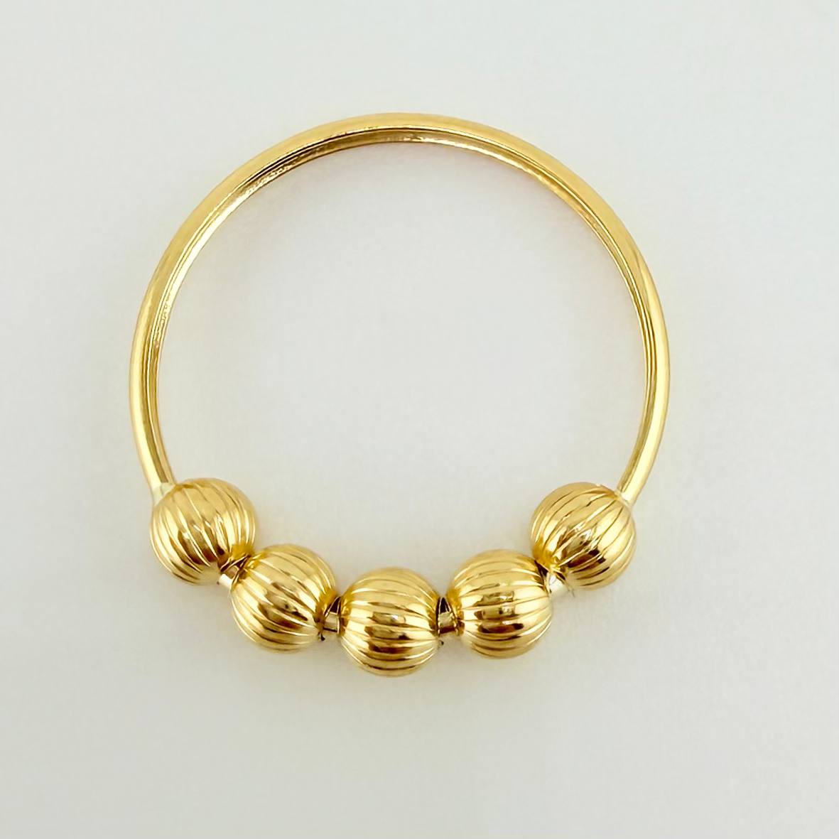 Anillo Cinco Lunas 1.05gr / T8 / Oro Amarillo 18K