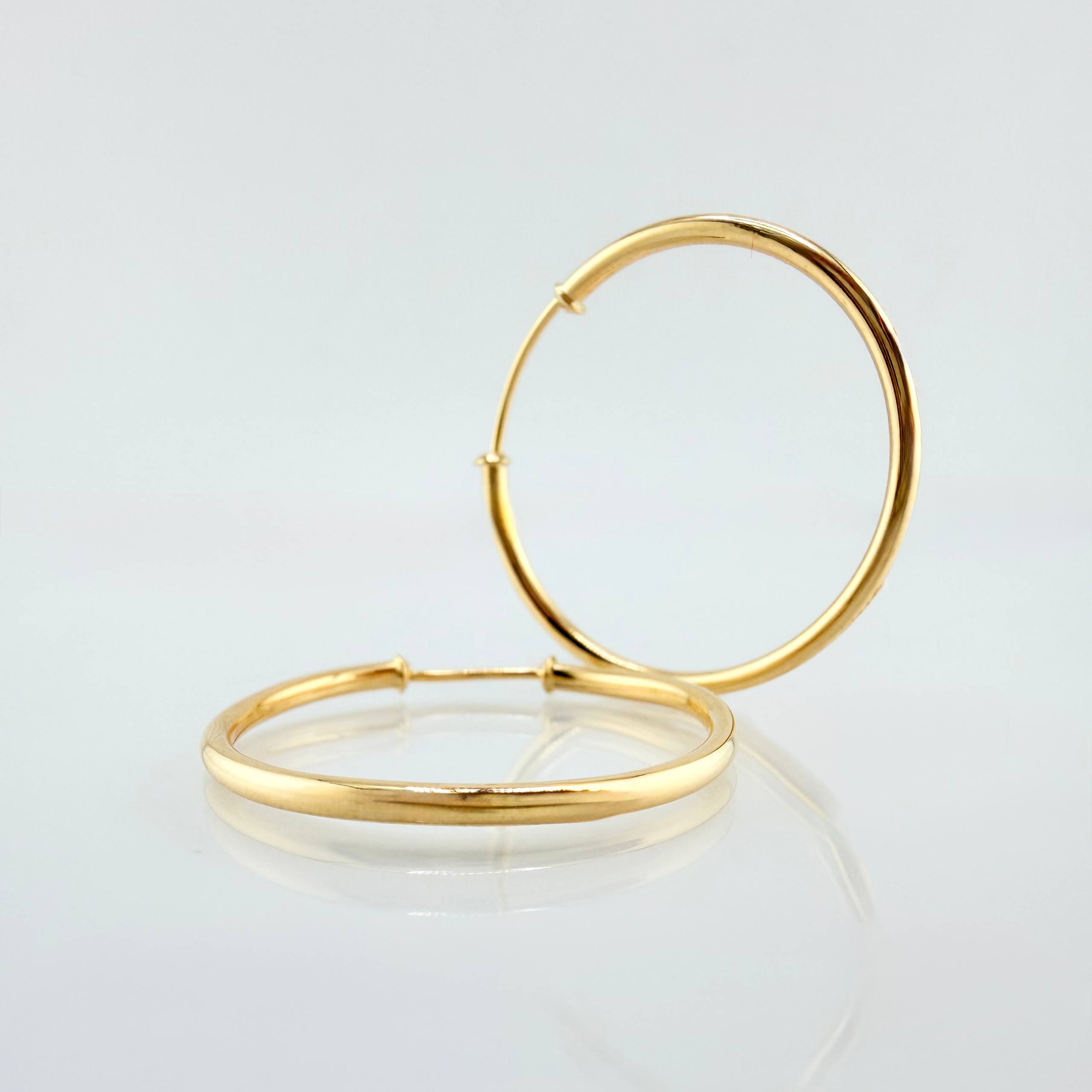 Candongas Aro Liso 2.25gr / 2.7cm / Oro Amarillo 18K