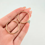 Candongas Aro Liso 2.35gr / 2.7cm / Oro Amarillo 18K