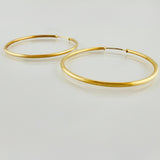 Candongas Aro Liso 3.45gr / 4.2cm / Oro Amarillo 18K