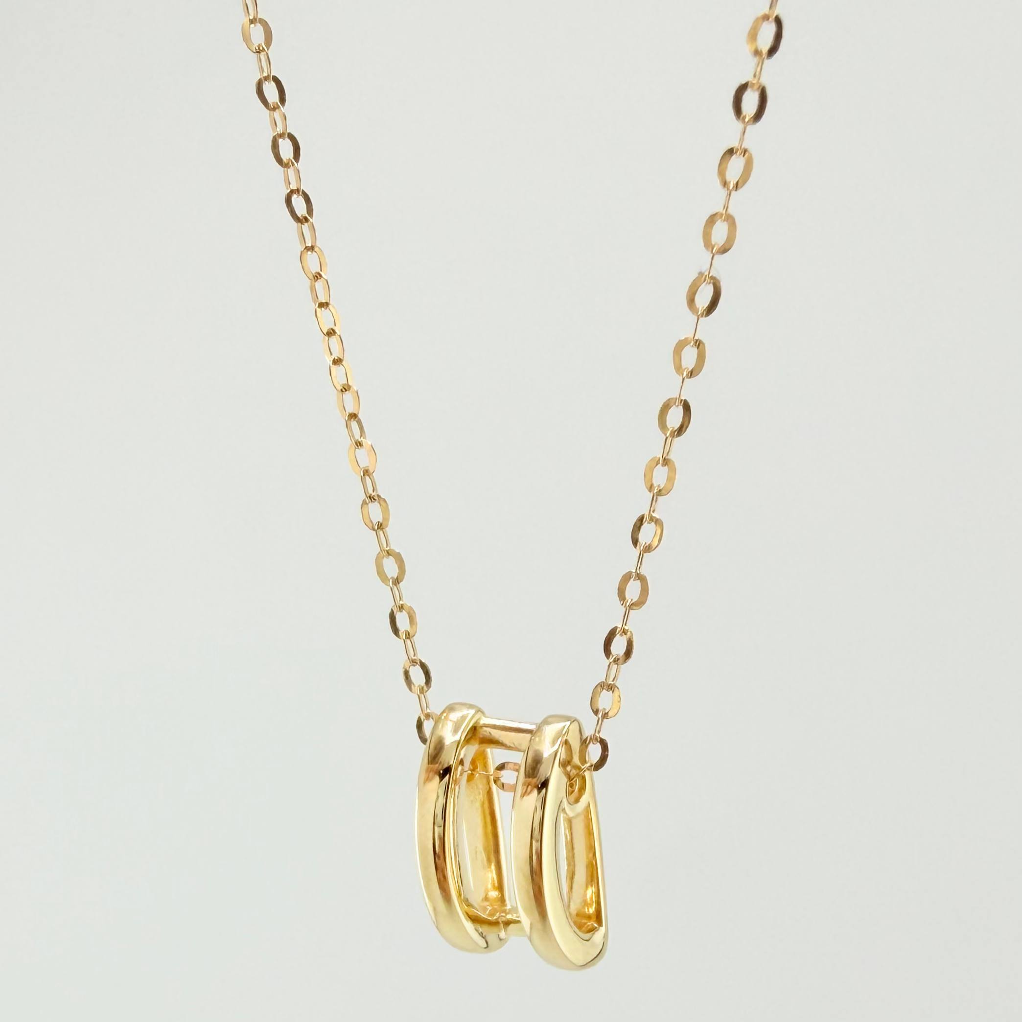 Cadena Aro Seguido Esencia Dorada 1.85gr / 40cm-45cm / 0.6mm Oro Amarillo +4 18K *
