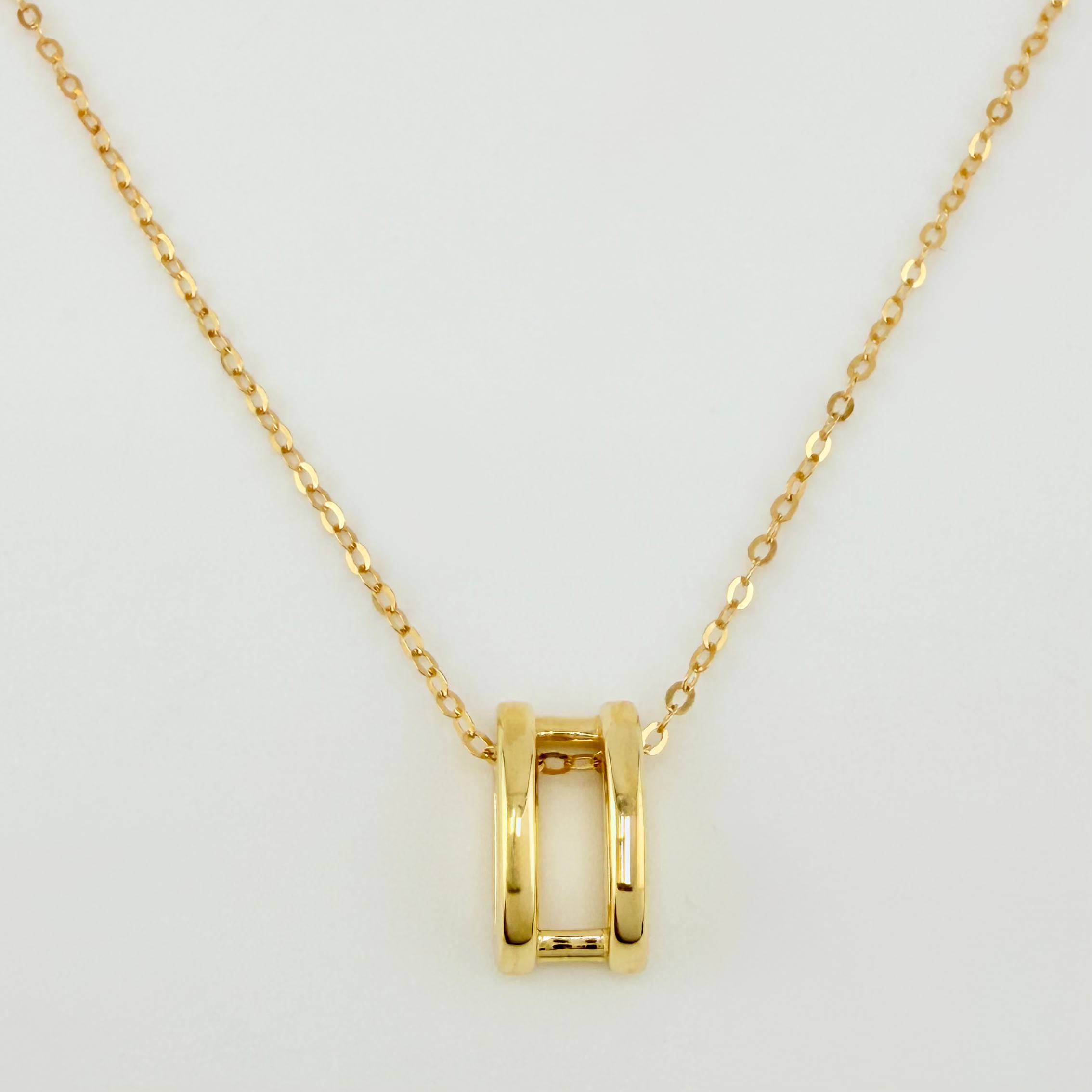 Cadena Aro Seguido Esencia Dorada 1.85gr / 40cm-45cm / 0.6mm Oro Amarillo +4 18K *