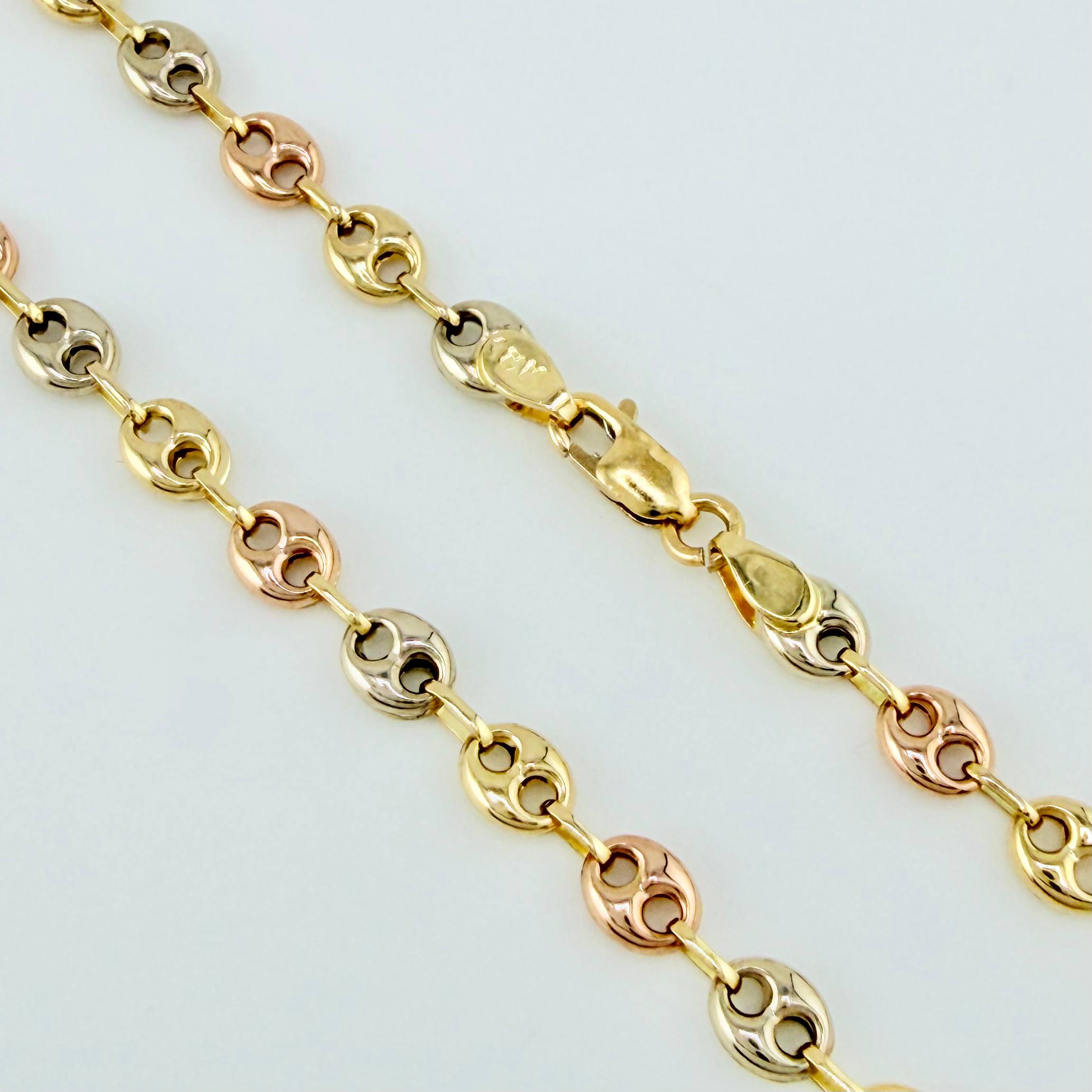 Cadena GC 7.2gr / 65cm / 3.7mm Tres Oros 18K