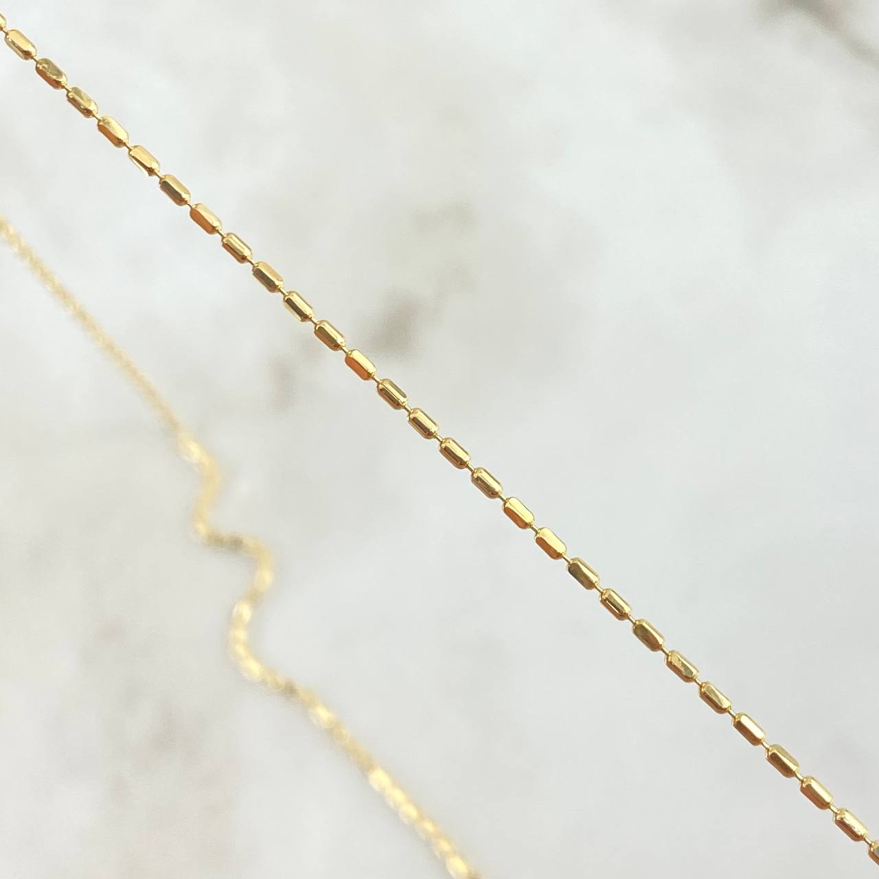 Cadena Cilindro 2.75gr / 60cm / 1mm Oro Amarillo +3 18K