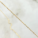 Cadena Cilindro 2.35gr / 50cm / 1.1mm Oro Amarillo +3 18K