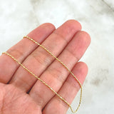 Cadena Cilindro 2.75gr / 60cm / 1mm Oro Amarillo +3 18K
