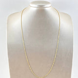 Cadena Cilindro 2.75gr / 60cm / 1mm Oro Amarillo +3 18K