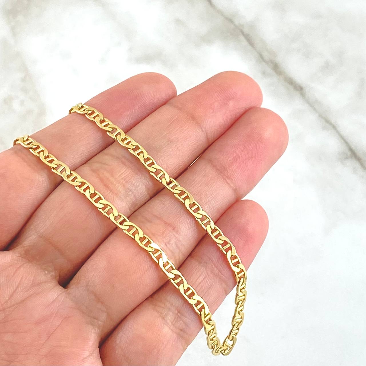 Cadena Escalera 13.75gr / 60cm / 3.5mm Oro Amarillo +3 18K *