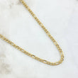Cadena Figaro 4.8gr / 50cm / 3.3mm Oro Amarillo +1 18K