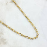 Cadena Figaro 4.8gr / 50cm / 3.3mm Oro Amarillo +1 18K