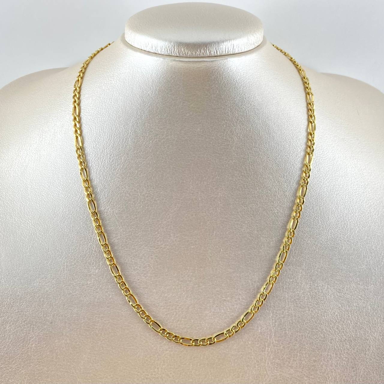 Cadena Figaro 3.45gr / 45cm / Oro Amarillo +1 18K