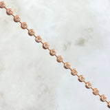 Cadena Militar 23.2gr / 55cm / 4mm Bola Diamantada Luna Oro Amarillo Nac.Esp. 18K ©