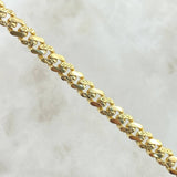 Cadena Cubana Infinita 24.25gr / 60cm / 6.2mm Diamantado Parcial Oro Amarillo +2 18K ©