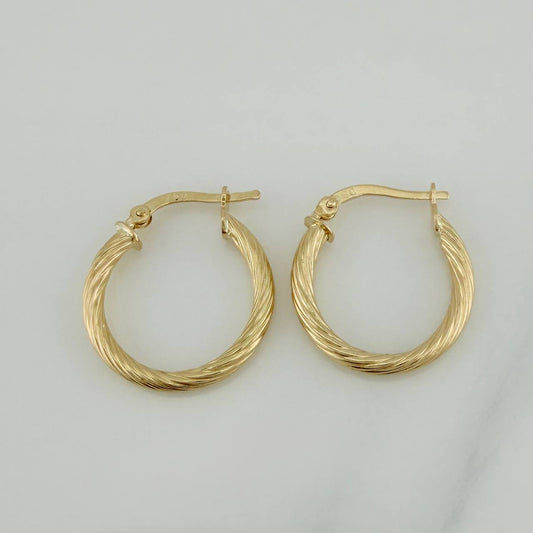 Candongas Sofi 1.95 g / 2.2 cm Oro Amarillo 18K