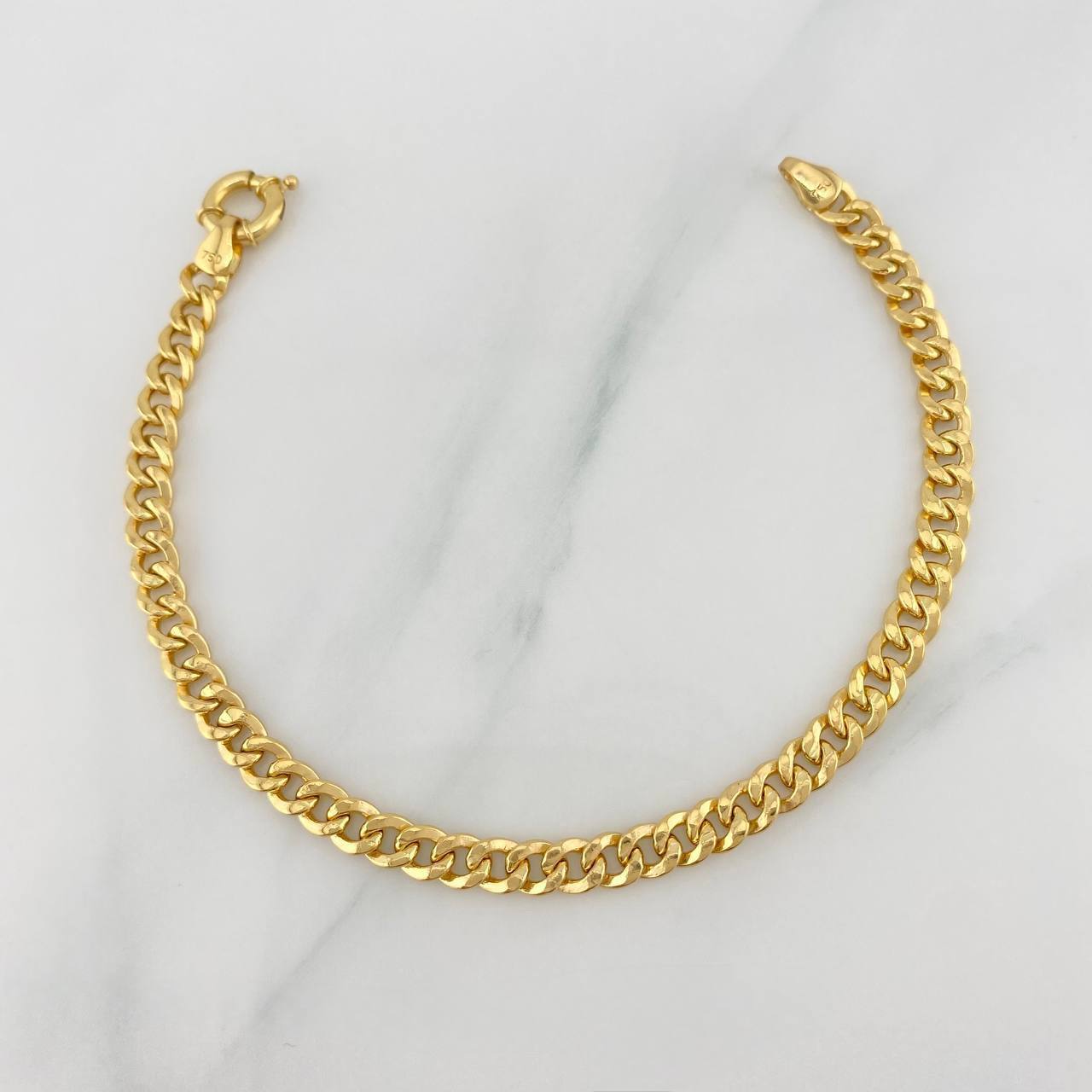 Pulso Cubano 3.55 g / 19 cm / 3.4 mm Oro Amarillo 18K