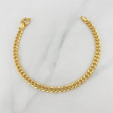 Pulso Cubano 3.55 g / 19 cm / 3.4 mm Oro Amarillo 18K