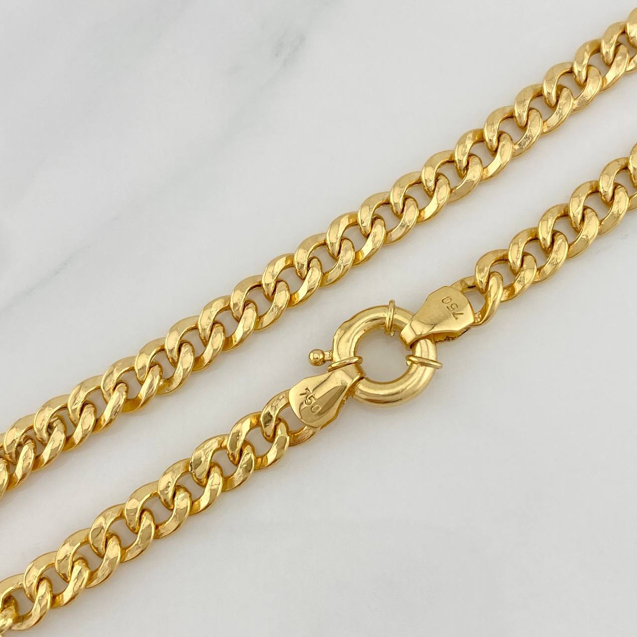 Pulso Cubano 3.55 g / 19 cm / 3.4 mm Oro Amarillo 18K