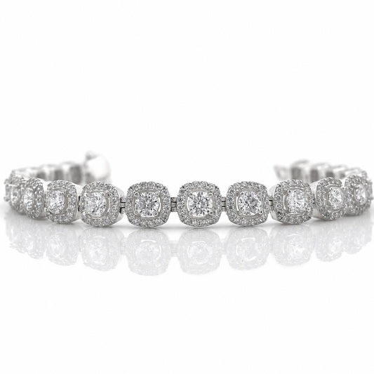 Pulso Tenis 20.25g / 17cm / 7.1mm Plata 925