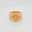 Anillo Brújula Estrella Cardinal 11.2 g / T8 3/4 Tres Oros 18K