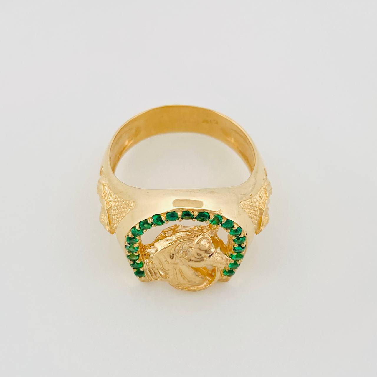 Anillo Herradura Caballo 13.3 g / T11 1/4 Oro Amarillo 18K