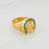 Anillo Herradura Caballo 13.3 g / T11 1/4 Oro Amarillo 18K