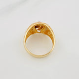 Anillo Herradura Caballo 7.35 g / T9 1/4 Tres Oros 18K