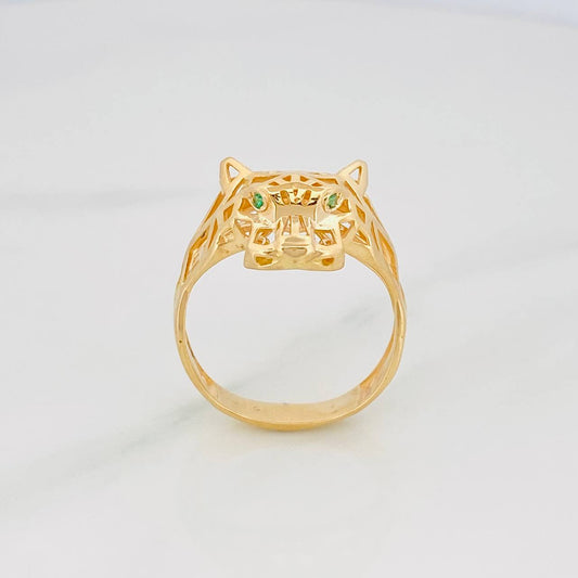 Anillo Pantera 4.55 g / T9 1/4 Oro Amarillo 18K