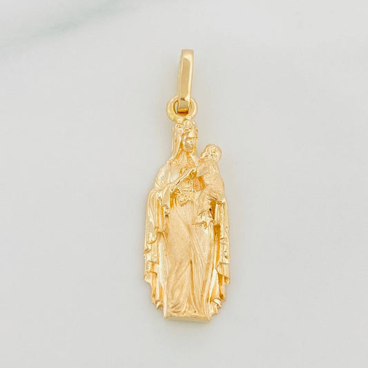 Dije Virgen Del Carmen 2.25 g / 3 cm Oro Amarillo 18K