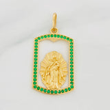 Dije Placa Virgen Del Carmen 4.55 g / 3.05 cm Oro Amarillo 18K