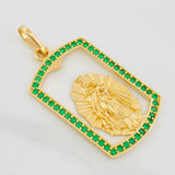 Dije Placa Virgen Del Carmen 4.55 g / 3.05 cm Oro Amarillo 18K