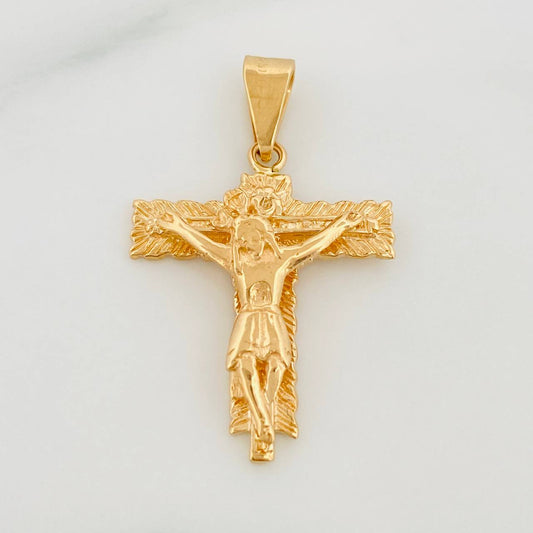 Dije Cruz Cristo 3 g / 3 cm Oro Amarillo 18K