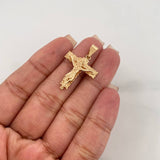 Dije Cruz Cristo 3 g / 3 cm Oro Amarillo 18K