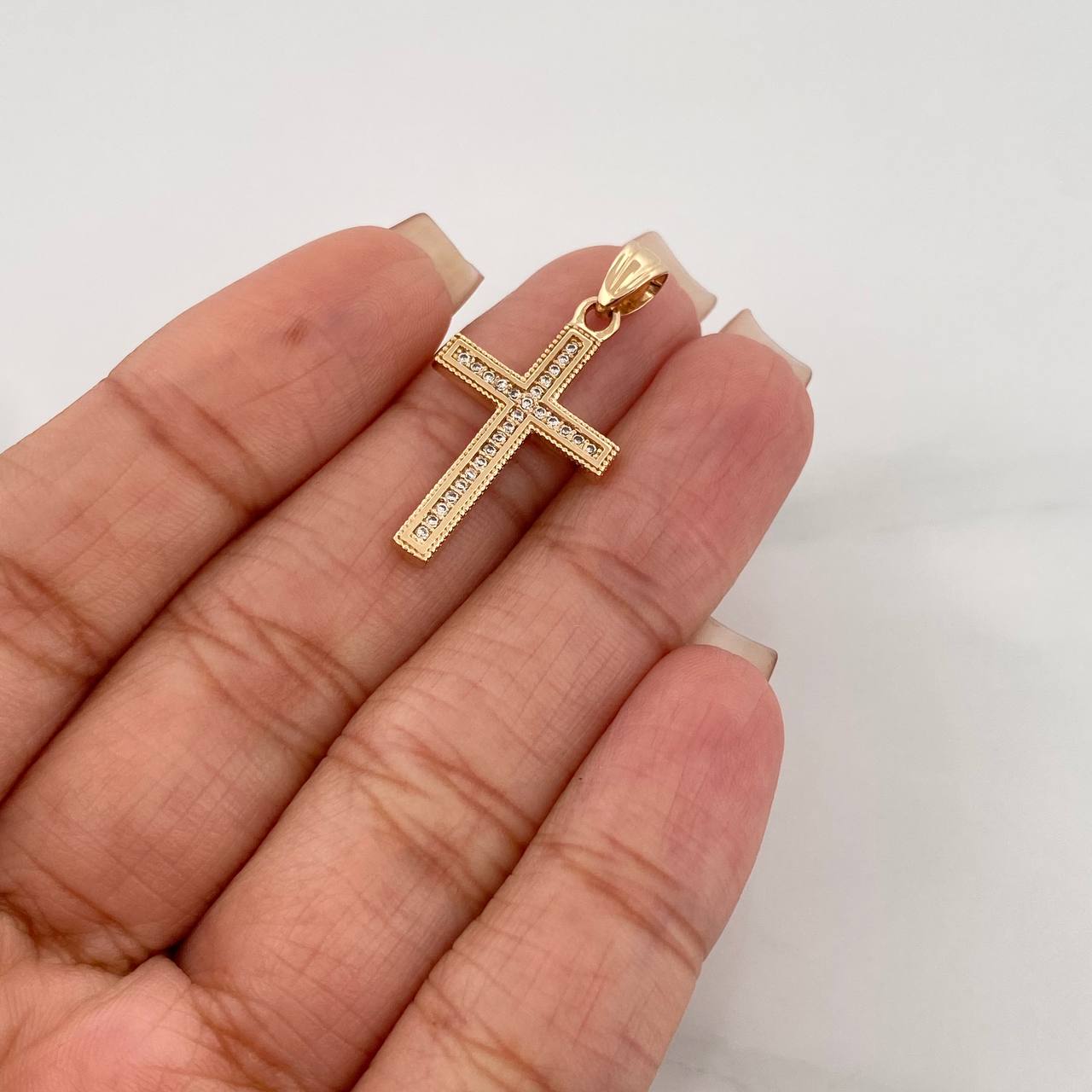 Dije Cruz 2.4 g / 3 cm Oro Amarillo 18K