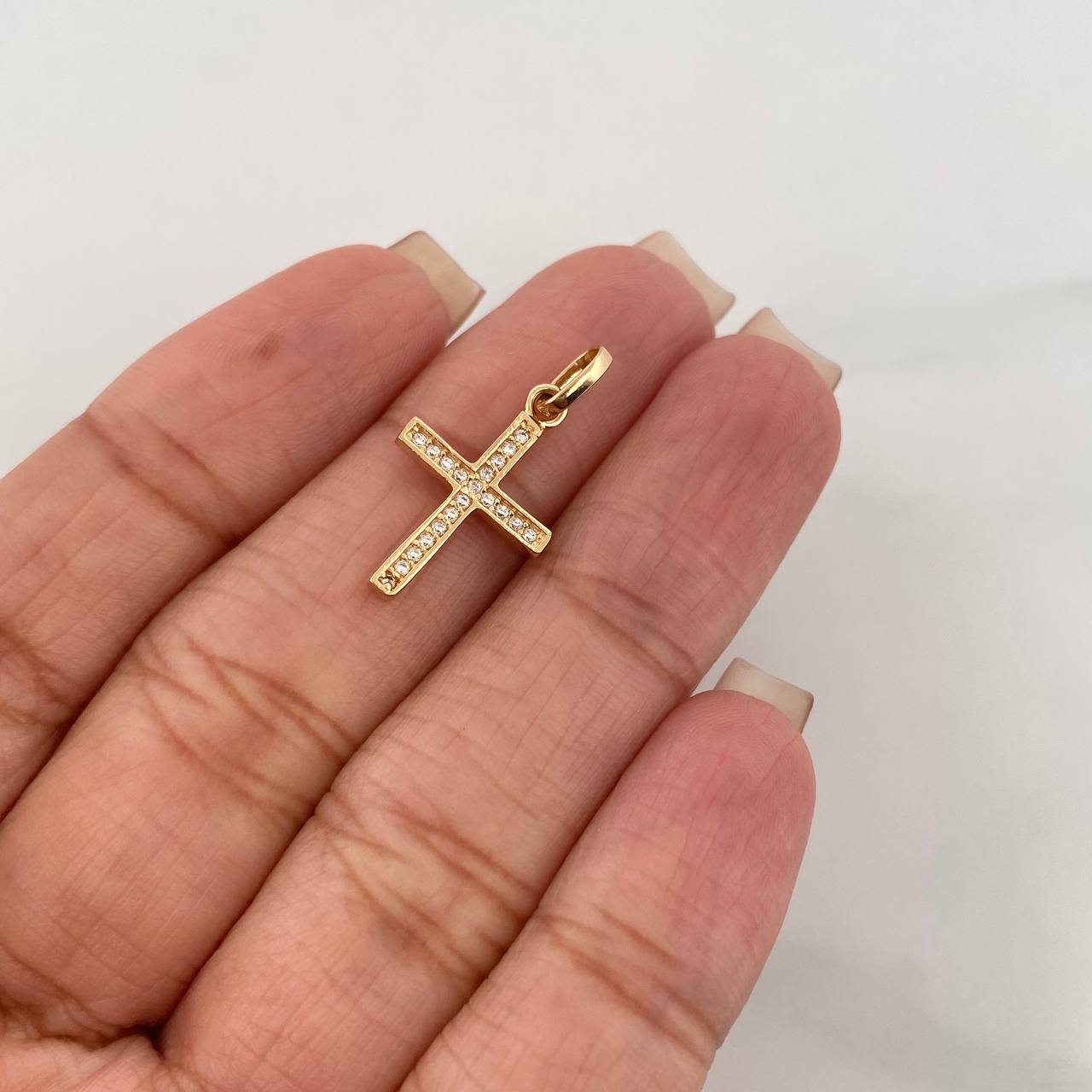 Dije Cruz 1 g / 2 cm Oro Amarillo 18K