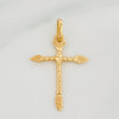Dije Cruz Rustica 1 g / 3 cm Oro Amarillo 18K