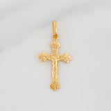 Dije Cruz Cristo 0.7 g / 2.5 cm Oro Amarillo 18K