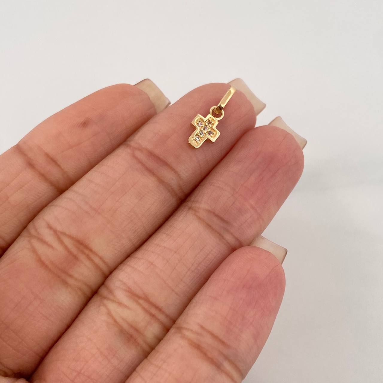 Dije Cruz 0.55 g / 1.05 cm Oro Amarillo 18K