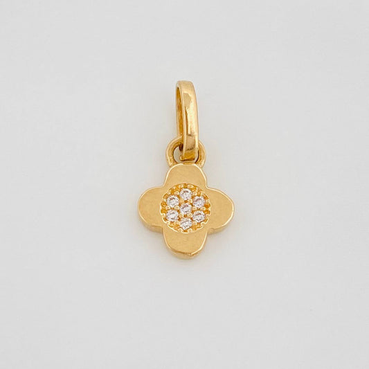 Dije Flor 0.7 g / 1.05 cm Oro Amarillo 18K